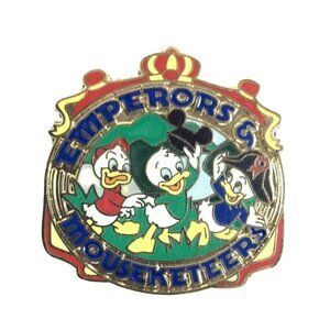 Disney Cruise Line Emperors Mouseketeers Lapel Pin Huey Dewey Louie Collectible